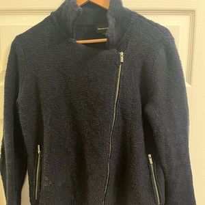 Berenice Blue Zip Up Cardigan